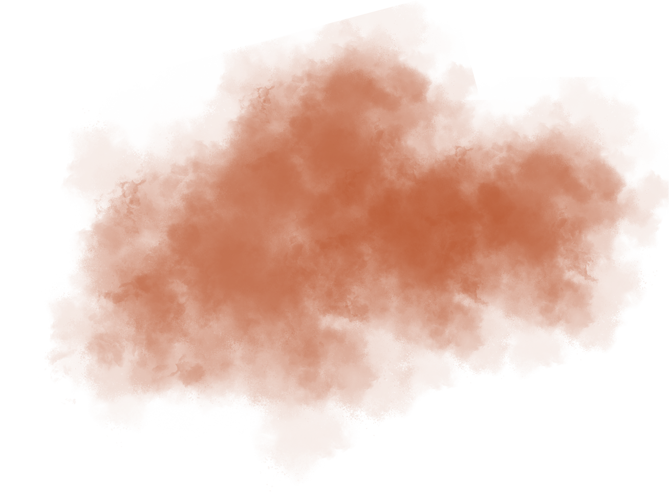 a dark orange smoke